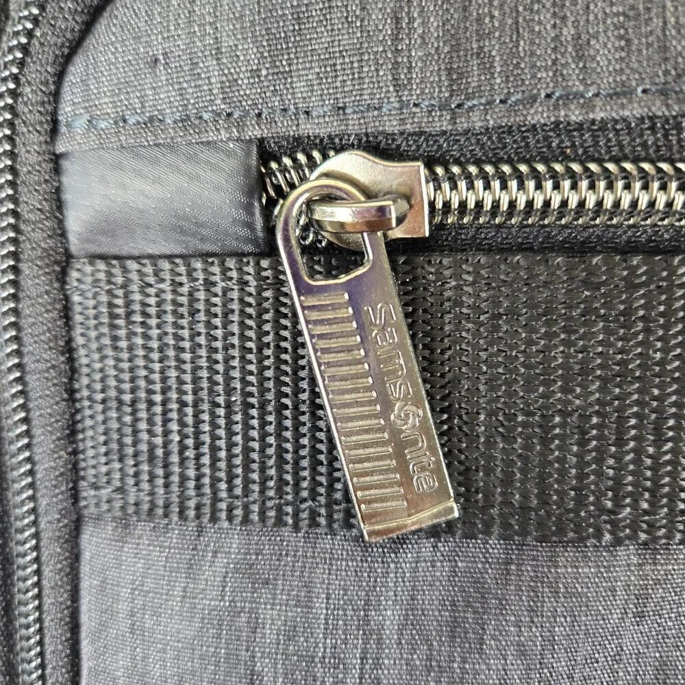 Samsonite Gray Computer Laptop Travel Bag Double Handles Detachable Strap